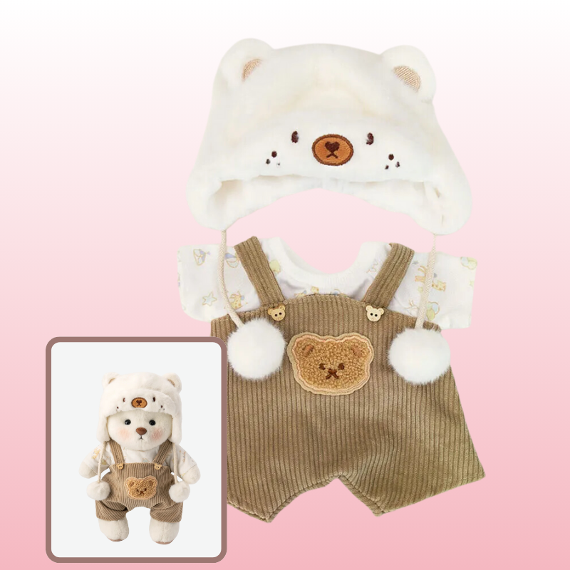 Atuendo de montañero artesanal para oso de peluche Puffy Bear