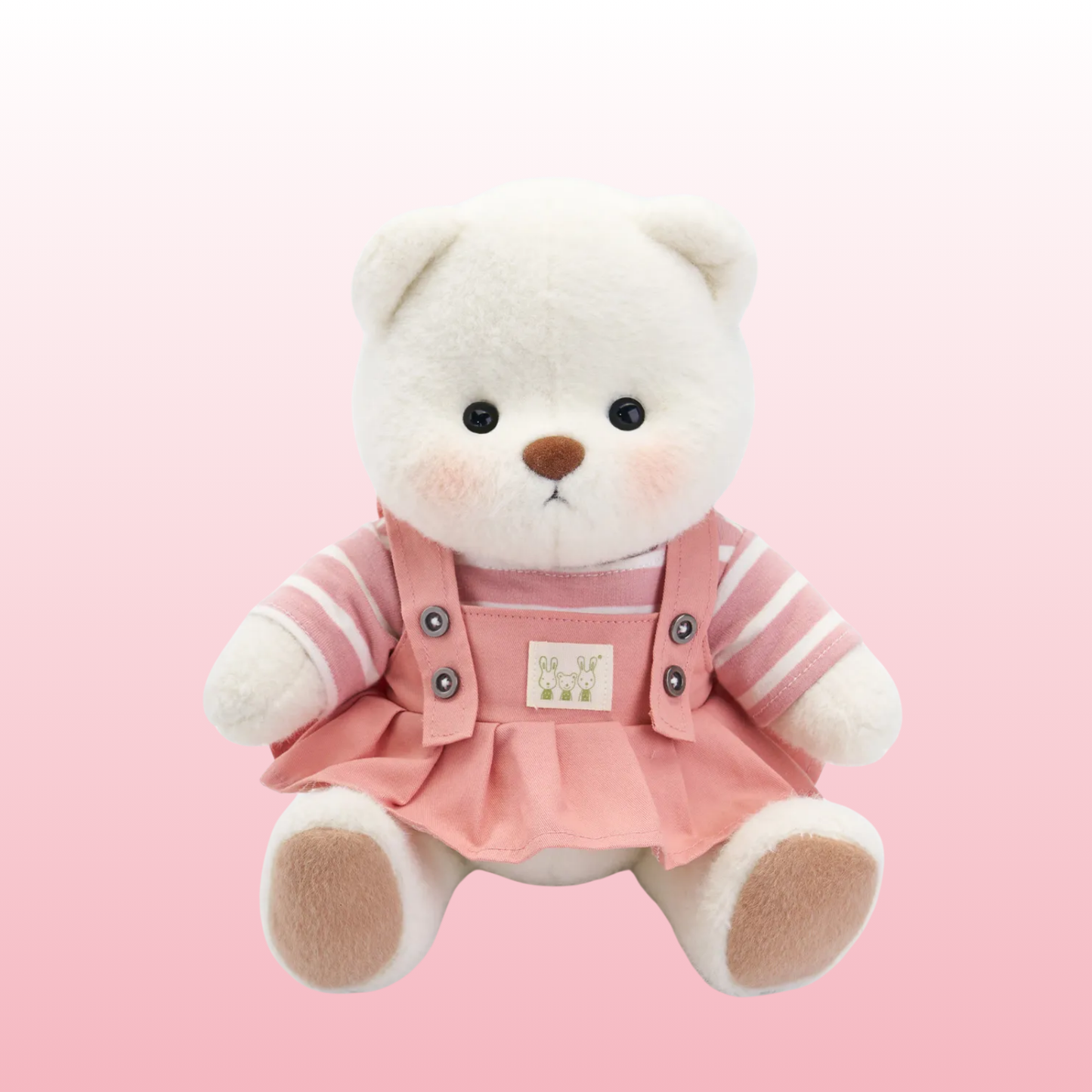 Puffy Bear Vestido Rosa | Adorable Osito Hecho a Mano
