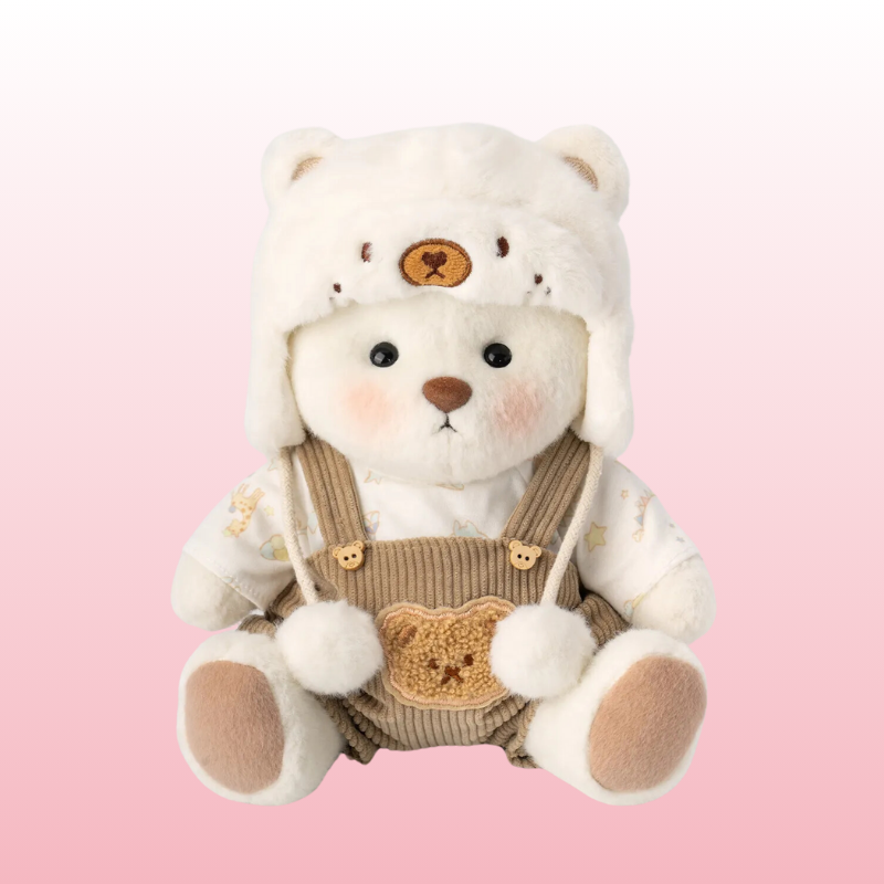 Puffy Bear Mountaineer | Adorable Handmade Teddy Bear