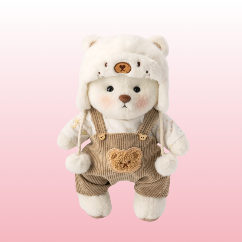 Puffy Bear Mountaineer | Adorable Handmade Teddy Bear