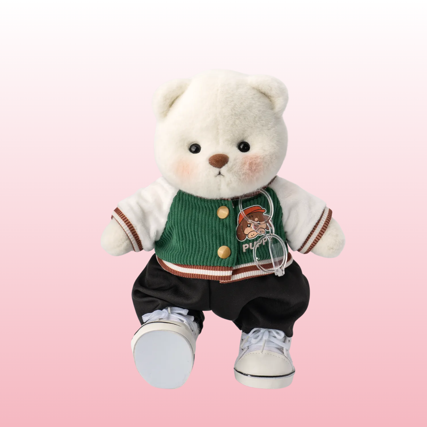 Puffy Bear Estudiante | Adorable Osito Hecho a Mano