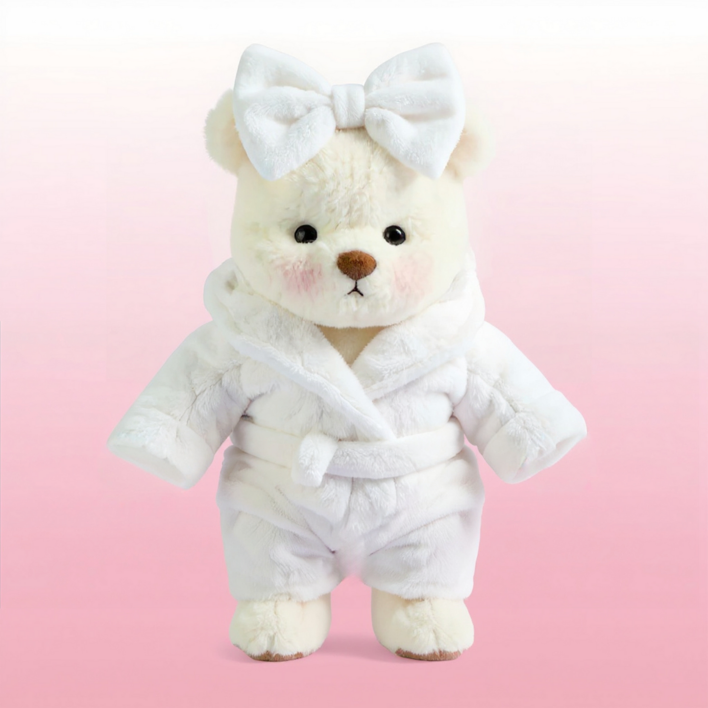 Puffy Bear Albornoz | Adorable Osito Hecho a Mano