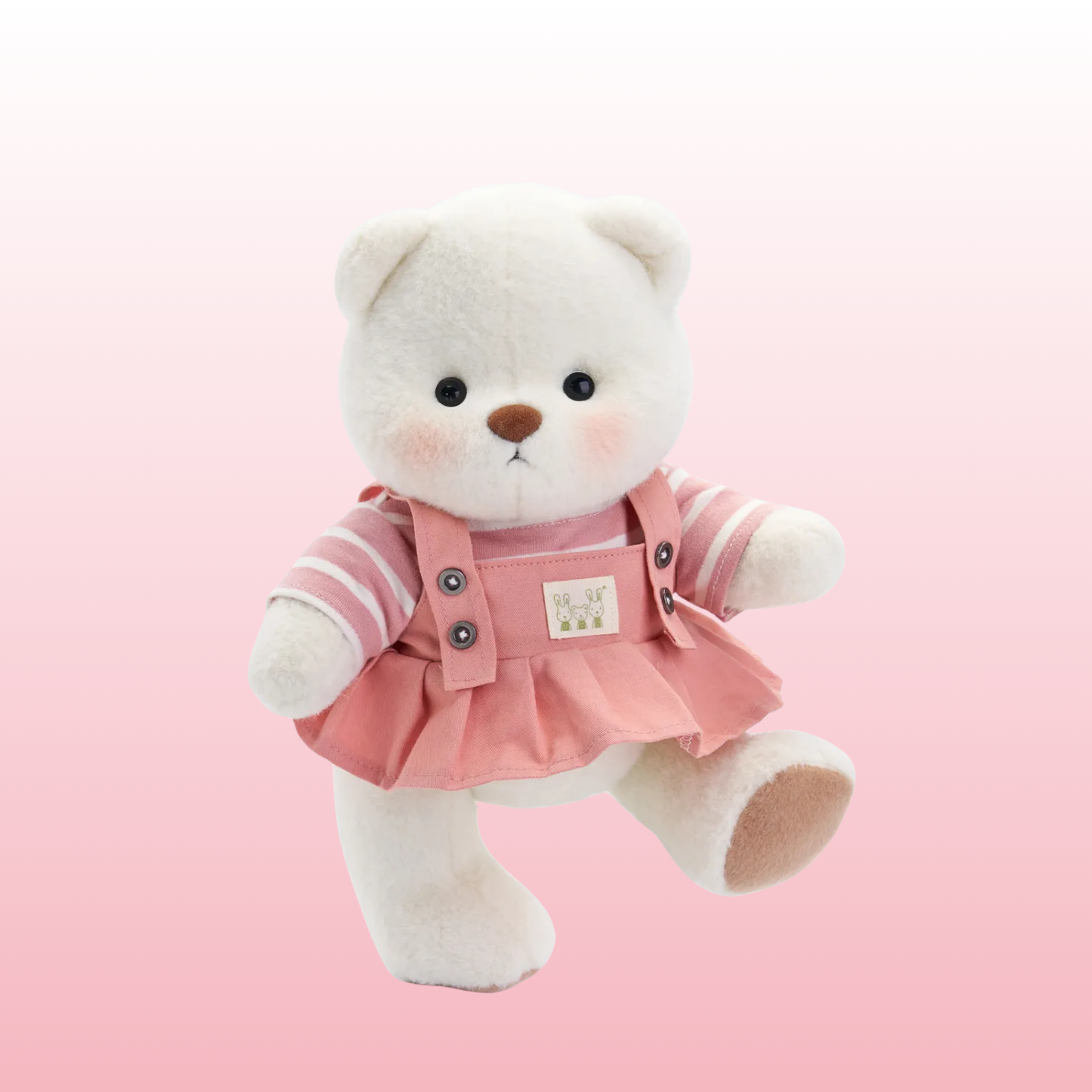 Puffy Bear Vestido Rosa | Adorable Osito Hecho a Mano