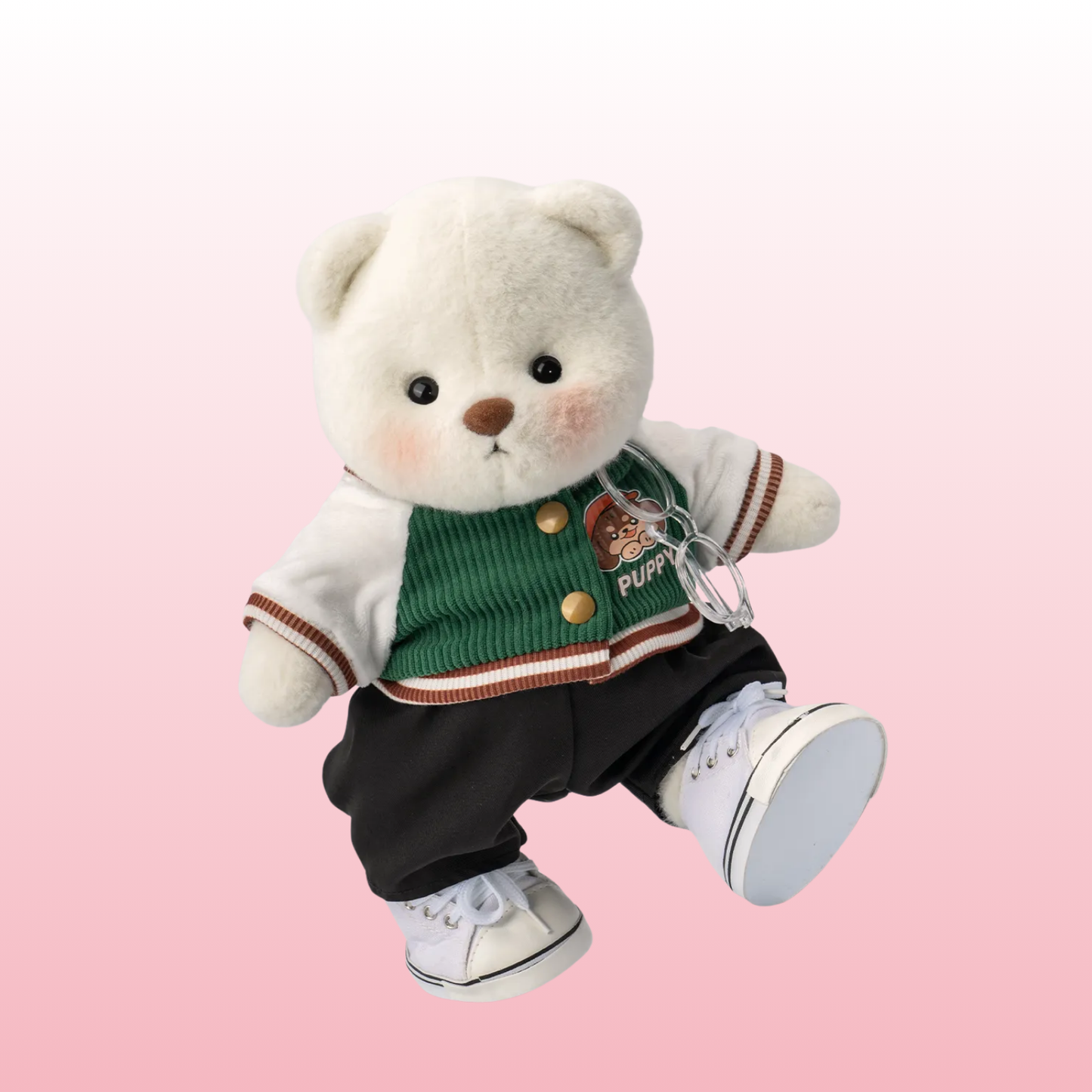 Puffy Bear Estudiante | Adorable Osito Hecho a Mano