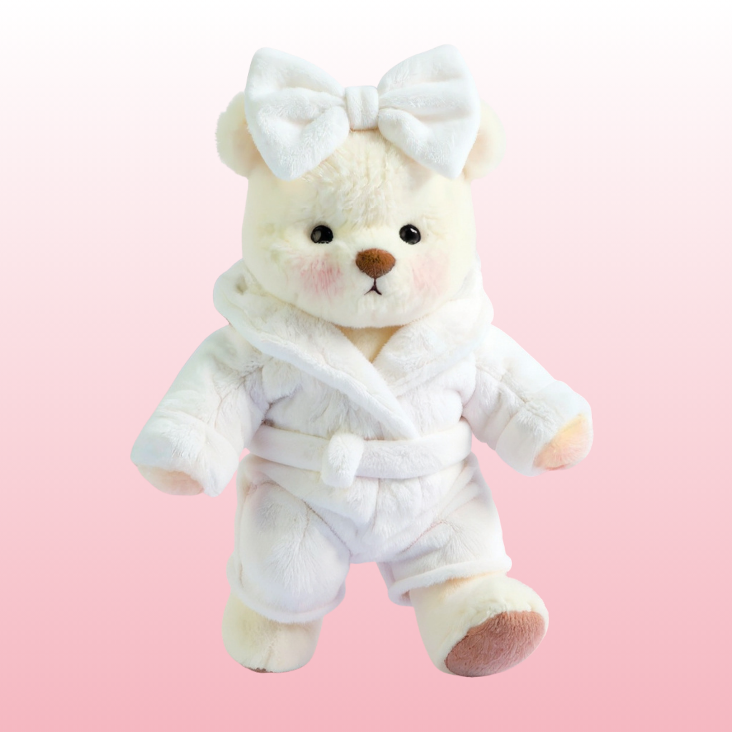 Puffy Bear Albornoz | Adorable Osito Hecho a Mano