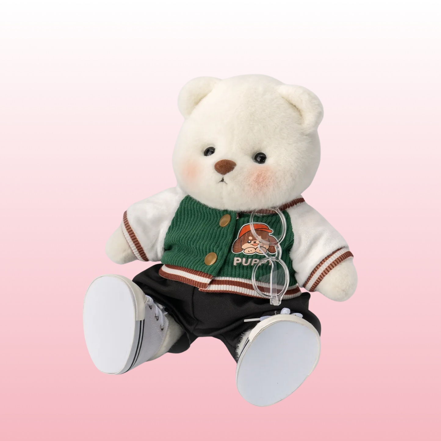 Puffy Bear Estudiante | Adorable Osito Hecho a Mano