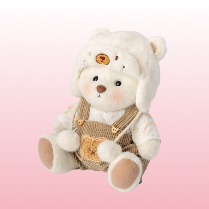 Puffy Bear Mountaineer | Adorable Handmade Teddy Bear