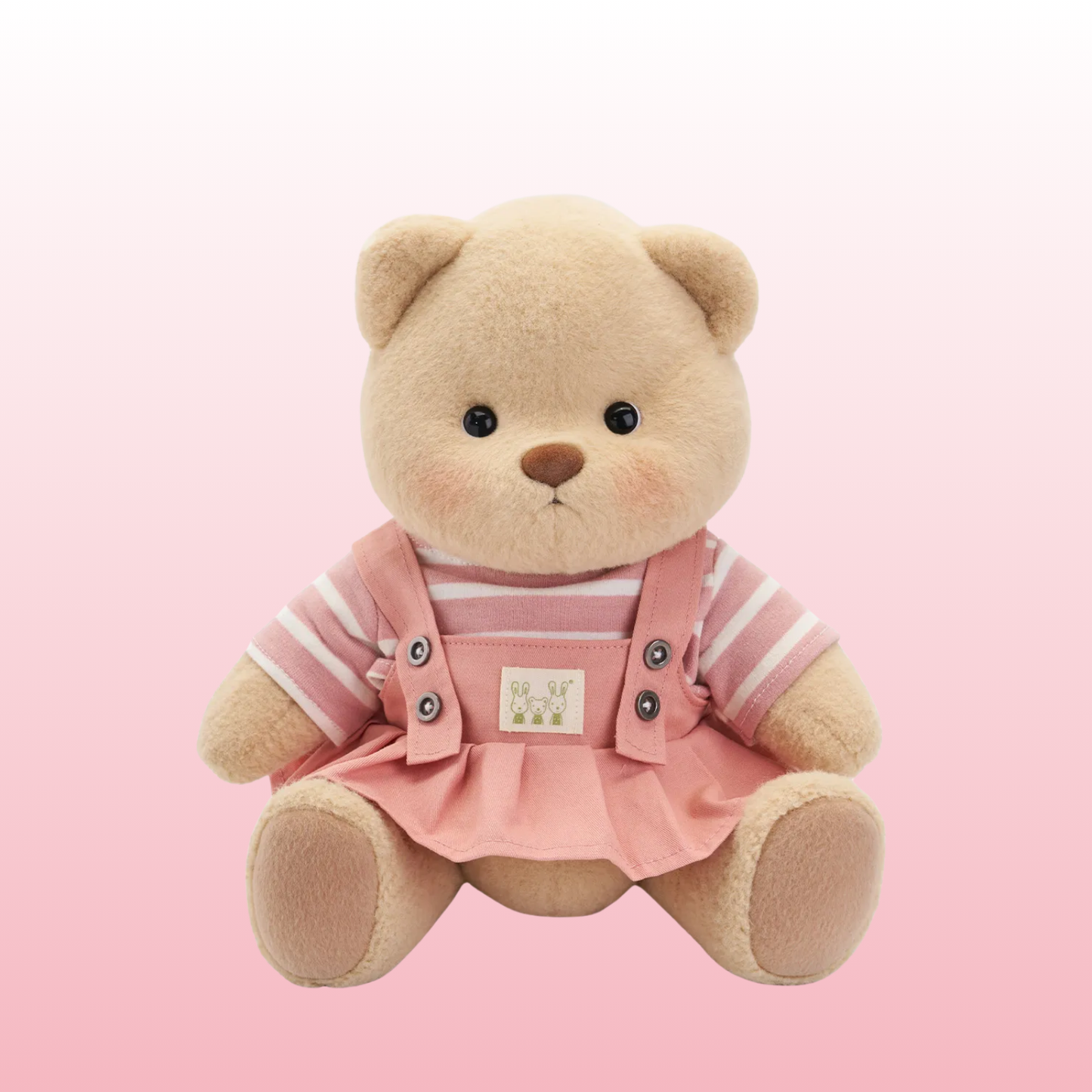 Puffy Bear Vestido Rosa | Adorable Osito Hecho a Mano