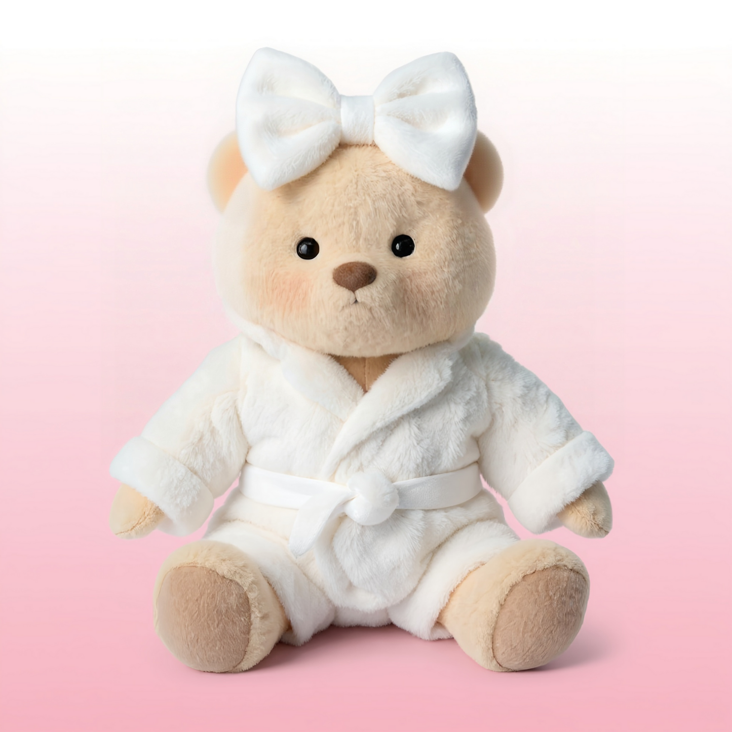 Puffy Bear Albornoz | Adorable Osito Hecho a Mano