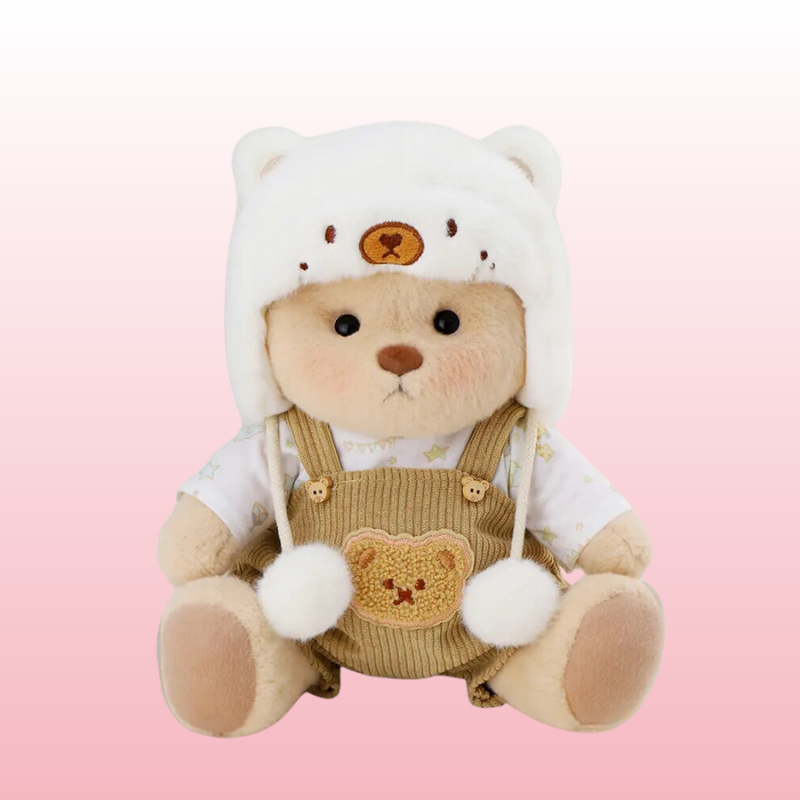 Puffy Bear Mountaineer | Adorable Handmade Teddy Bear