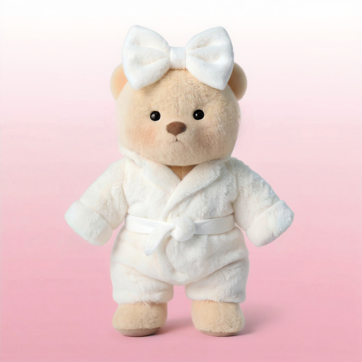 Puffy Bear Albornoz | Adorable Osito Hecho a Mano