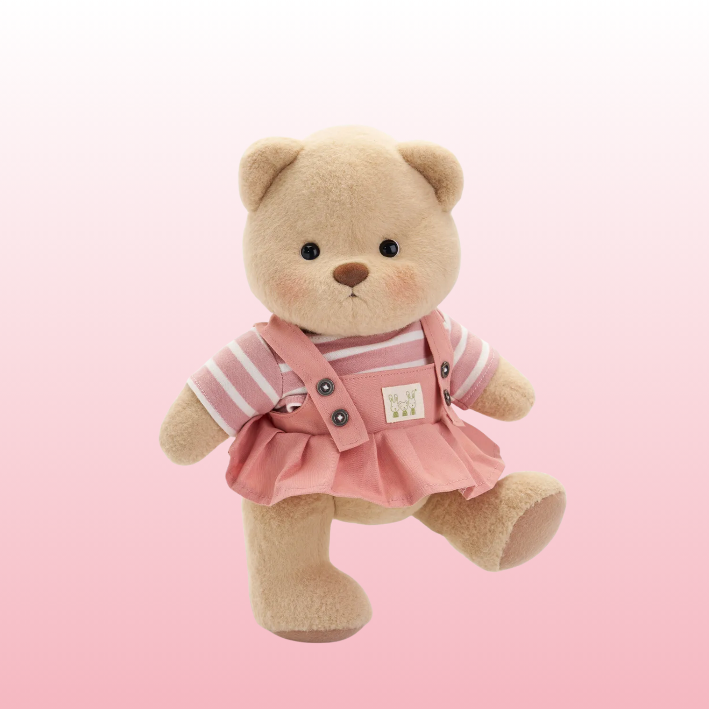 Puffy Bear Vestido Rosa | Adorable Osito Hecho a Mano