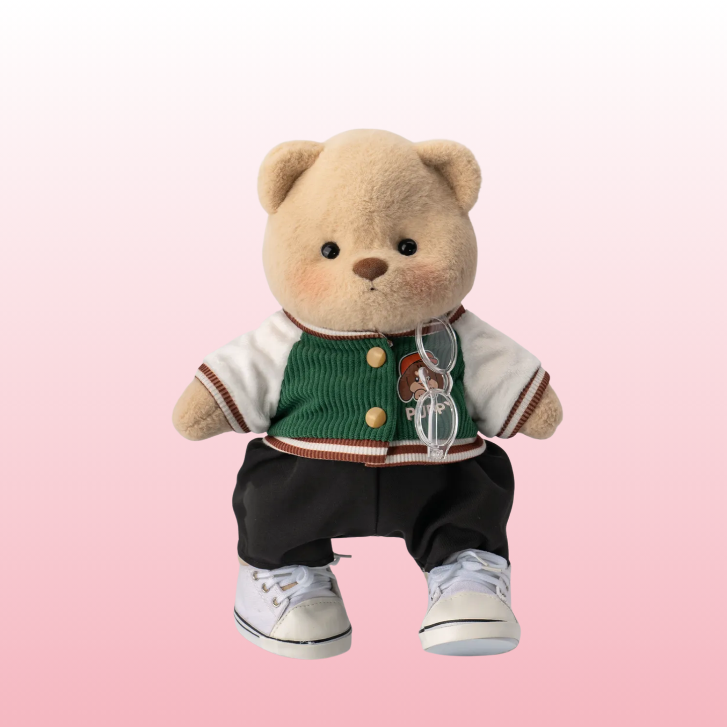 Puffy Bear Estudiante | Adorable Osito Hecho a Mano
