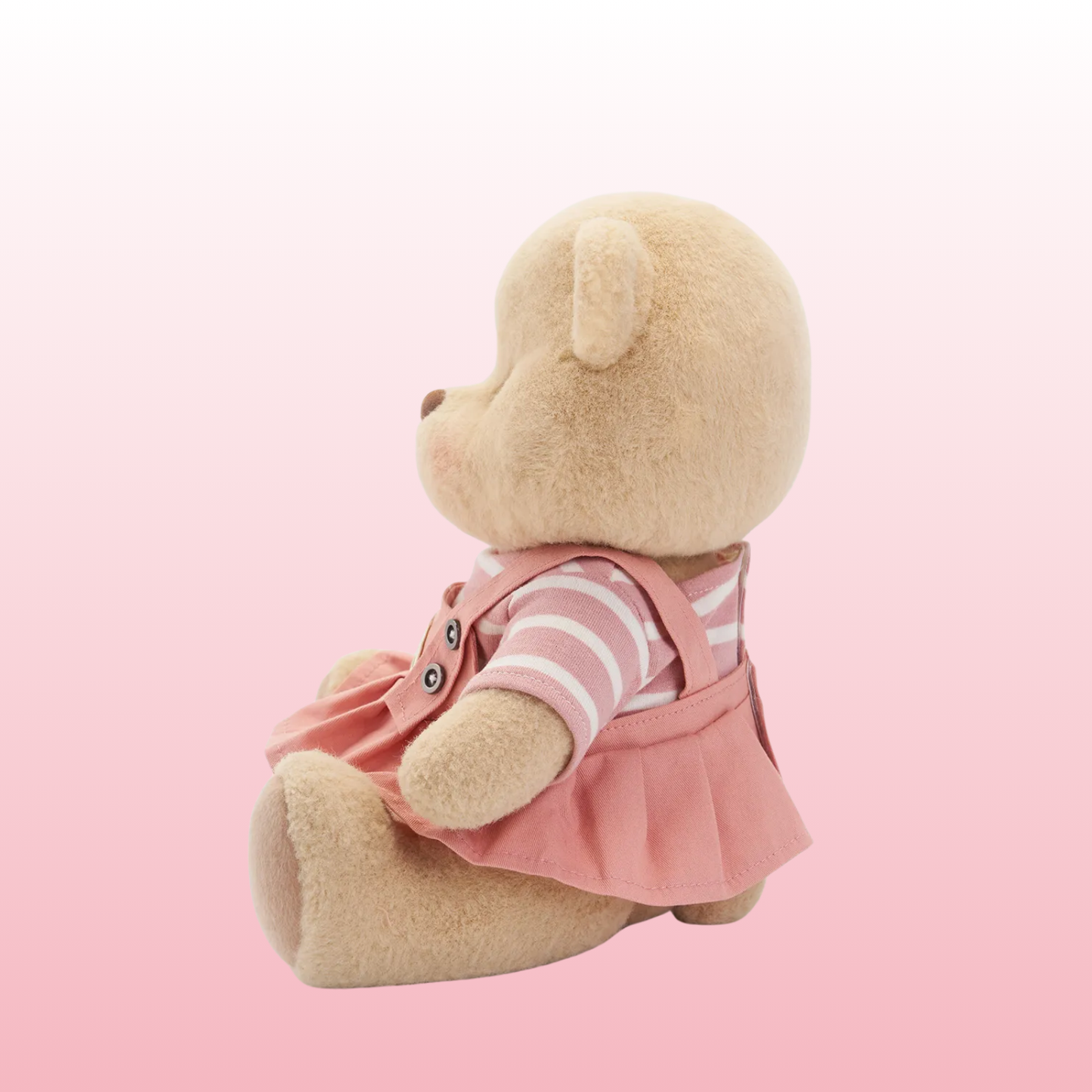Puffy Bear Vestido Rosa | Adorable Osito Hecho a Mano