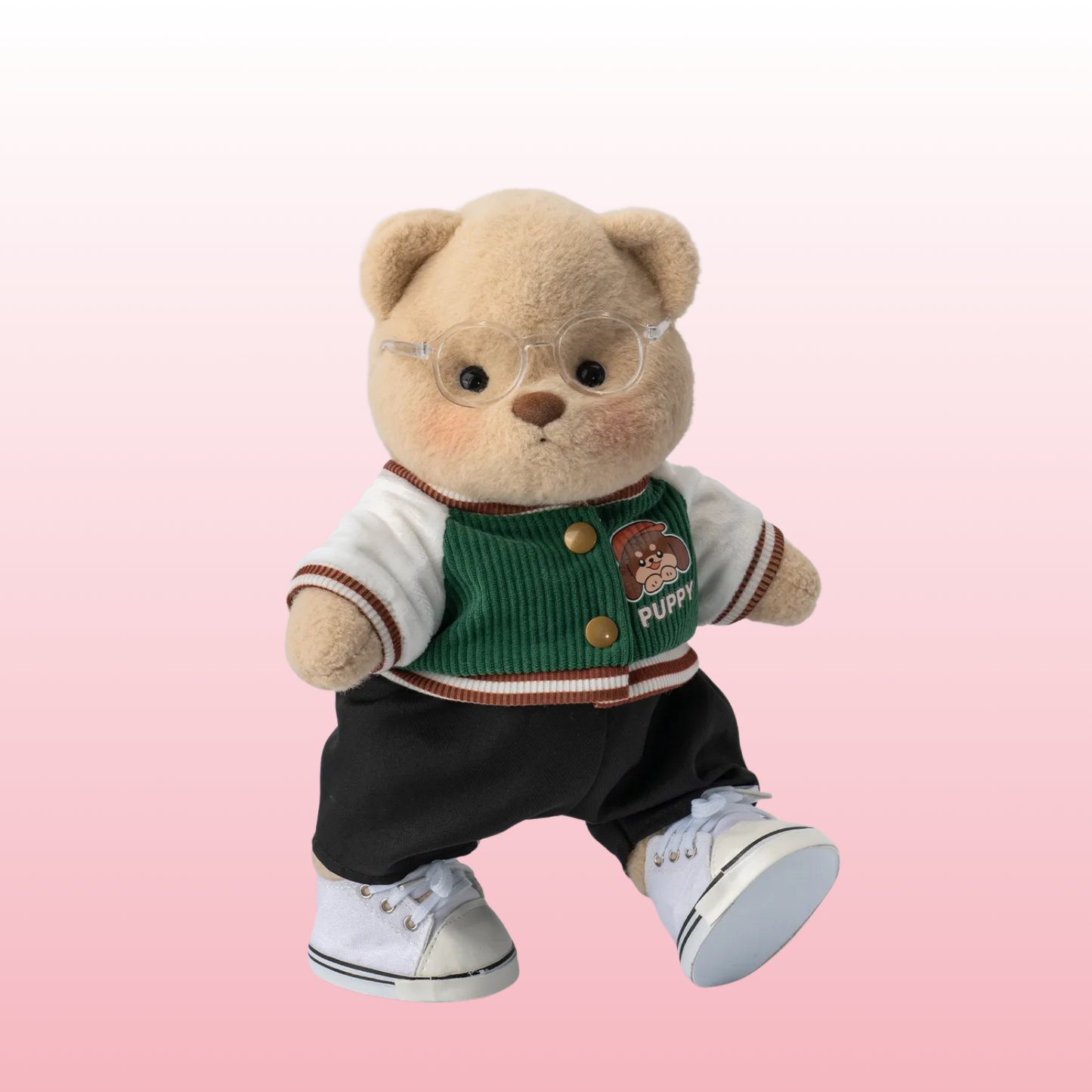 Puffy Bear Estudiante | Adorable Osito Hecho a Mano