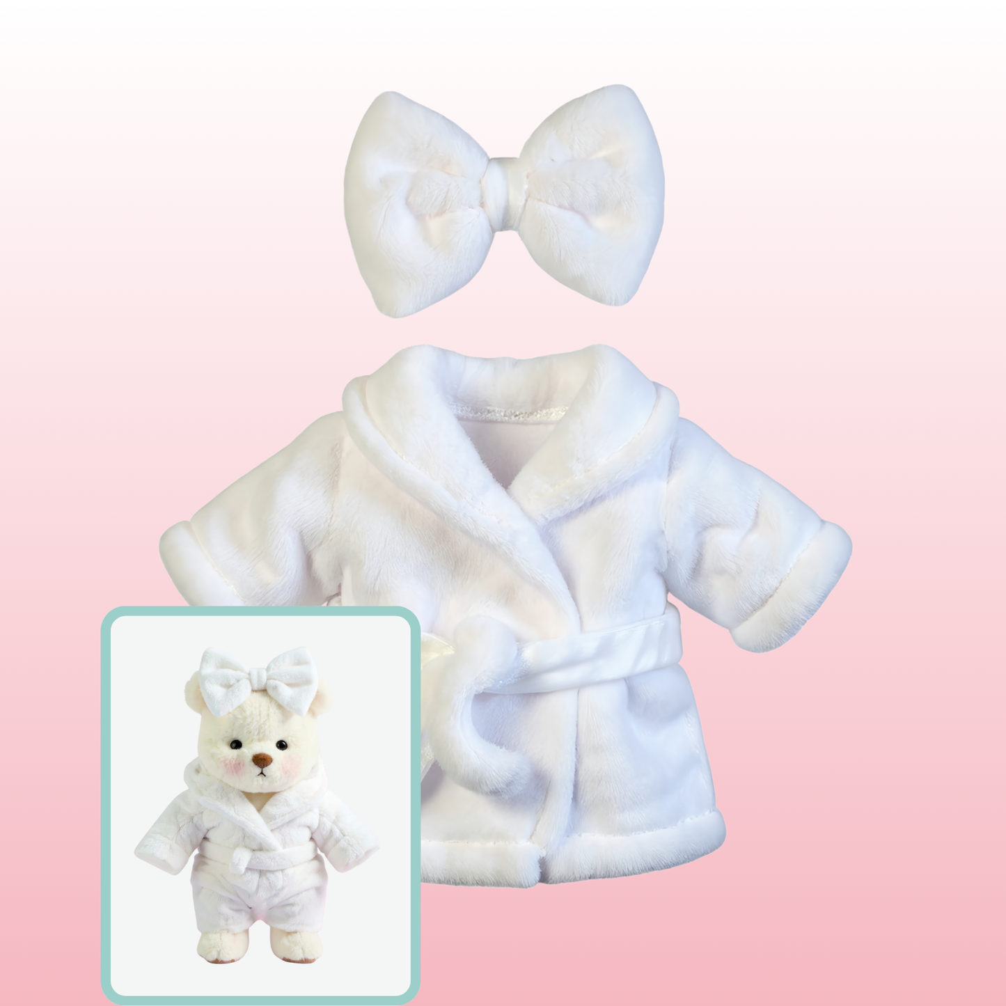 Puffy Bear Albornoz | Adorable Osito Hecho a Mano