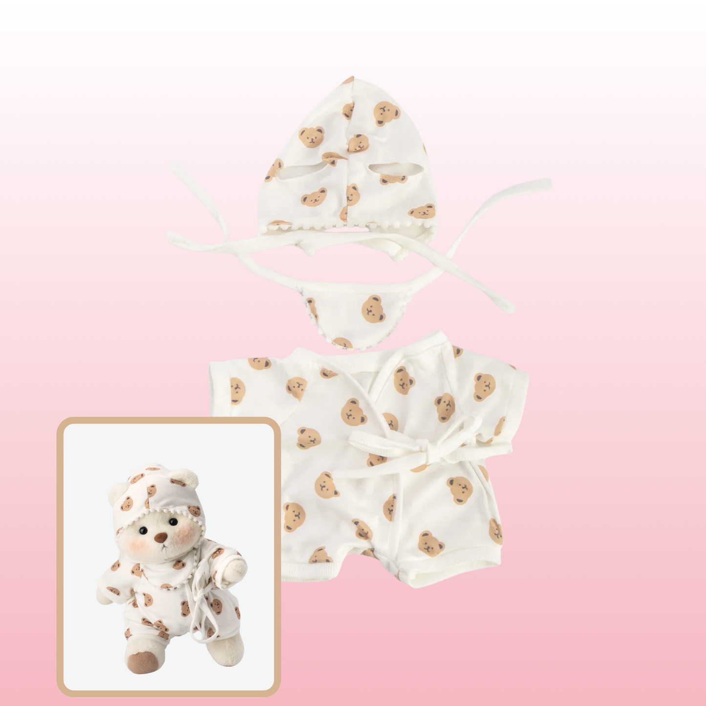 Puffy Pijama | Adorable Osito Hecho a Mano