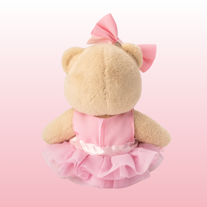 Puffy Bailarina Rosa | Adorable Osito Hecho a Mano