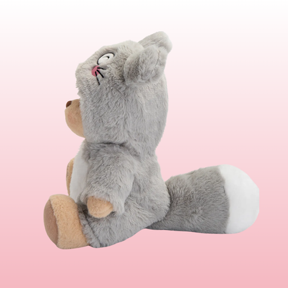 Puffy Ratón Gris | Adorable Osito Hecho a Mano