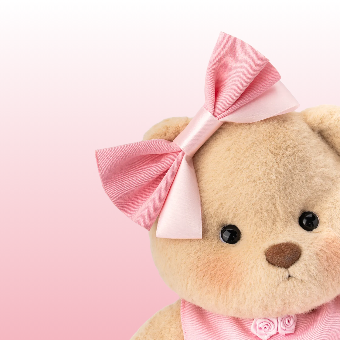 Puffy Bailarina Rosa | Adorable Osito Hecho a Mano