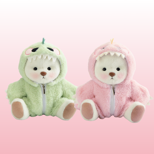 Pack Puffy Dino | Rosa y Verde Combinados