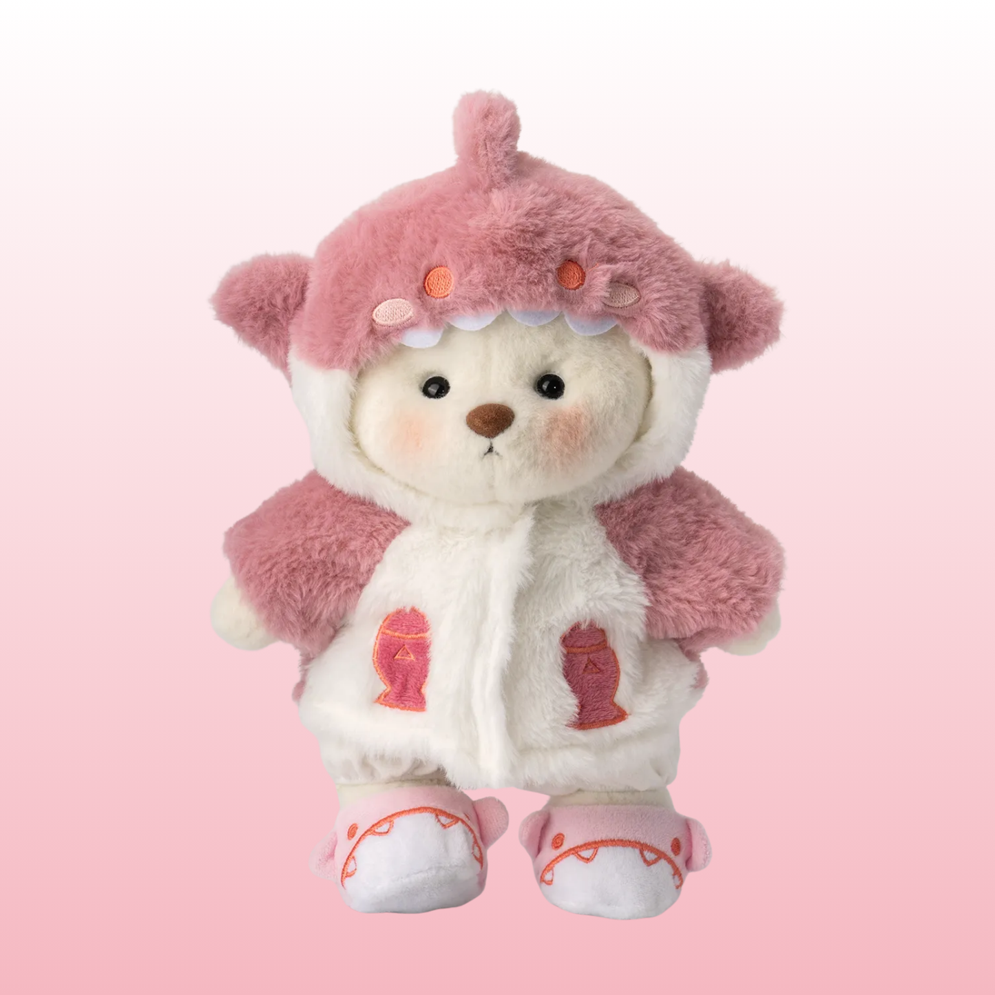 Puffy Tibu Rosa | Adorable Osito Hecho a Mano