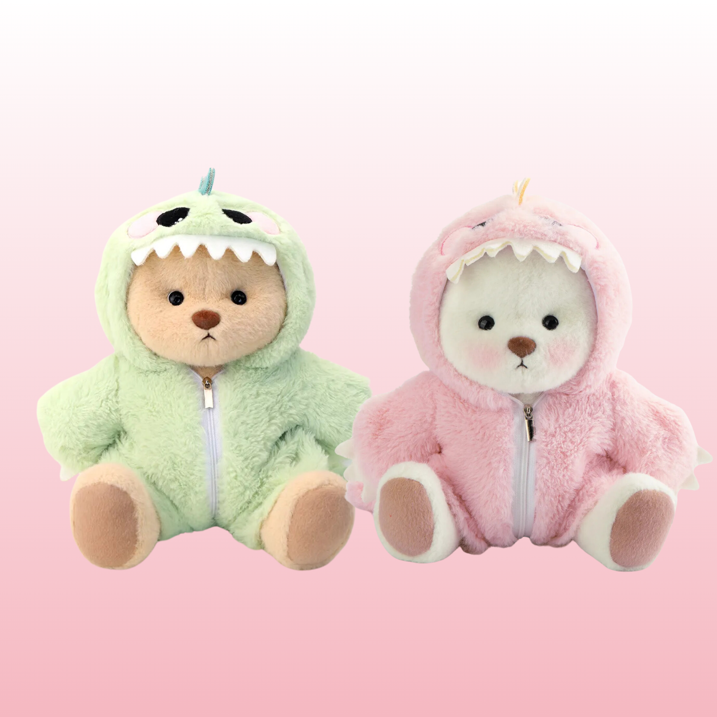 Pack Puffy Dino | Rosa y Verde Combinados