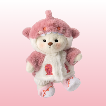 Puffy Tibu Rosa | Adorable Osito Hecho a Mano