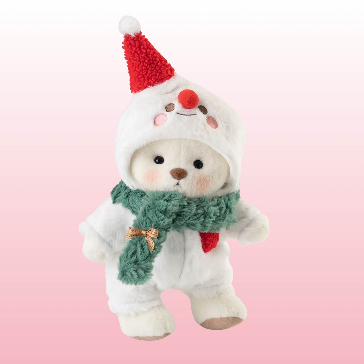 Puffy Muñeco de Nieve | Adorable Osito Navidad Hecho a Mano