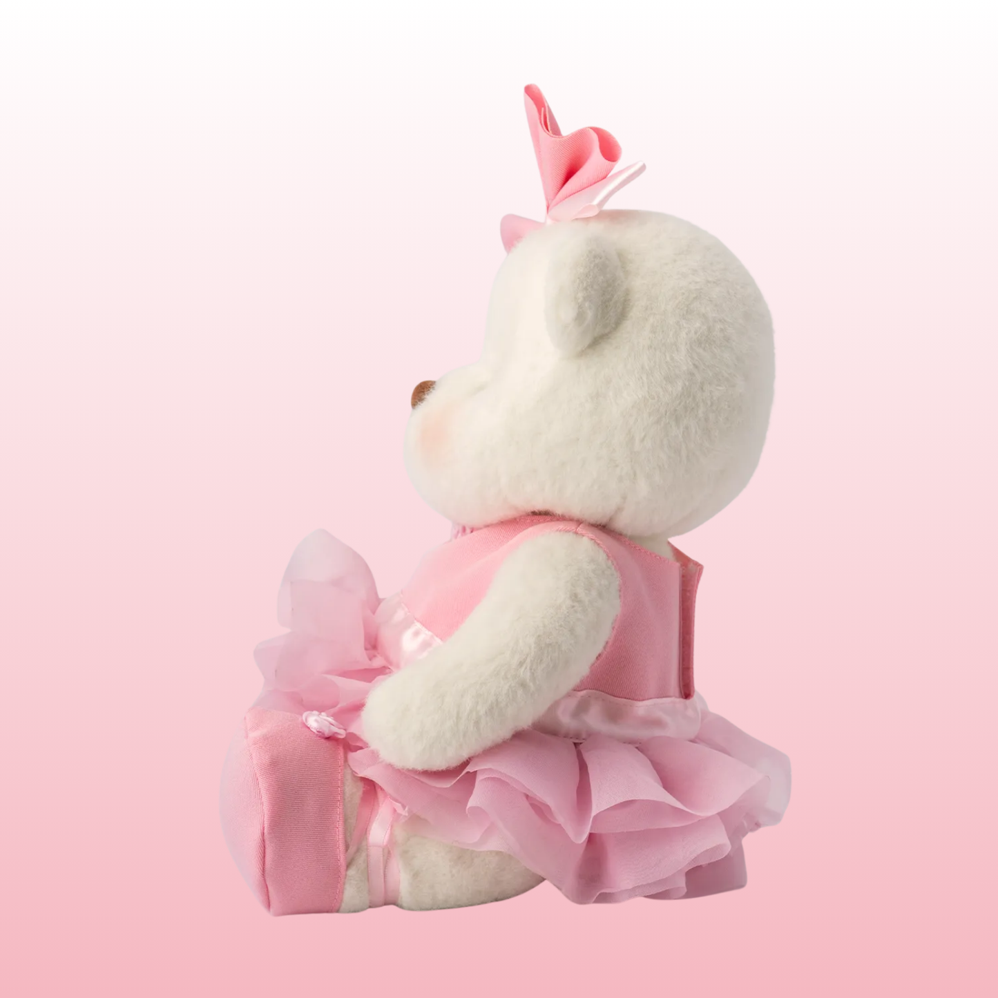 Puffy Bailarina Rosa | Adorable Osito Hecho a Mano