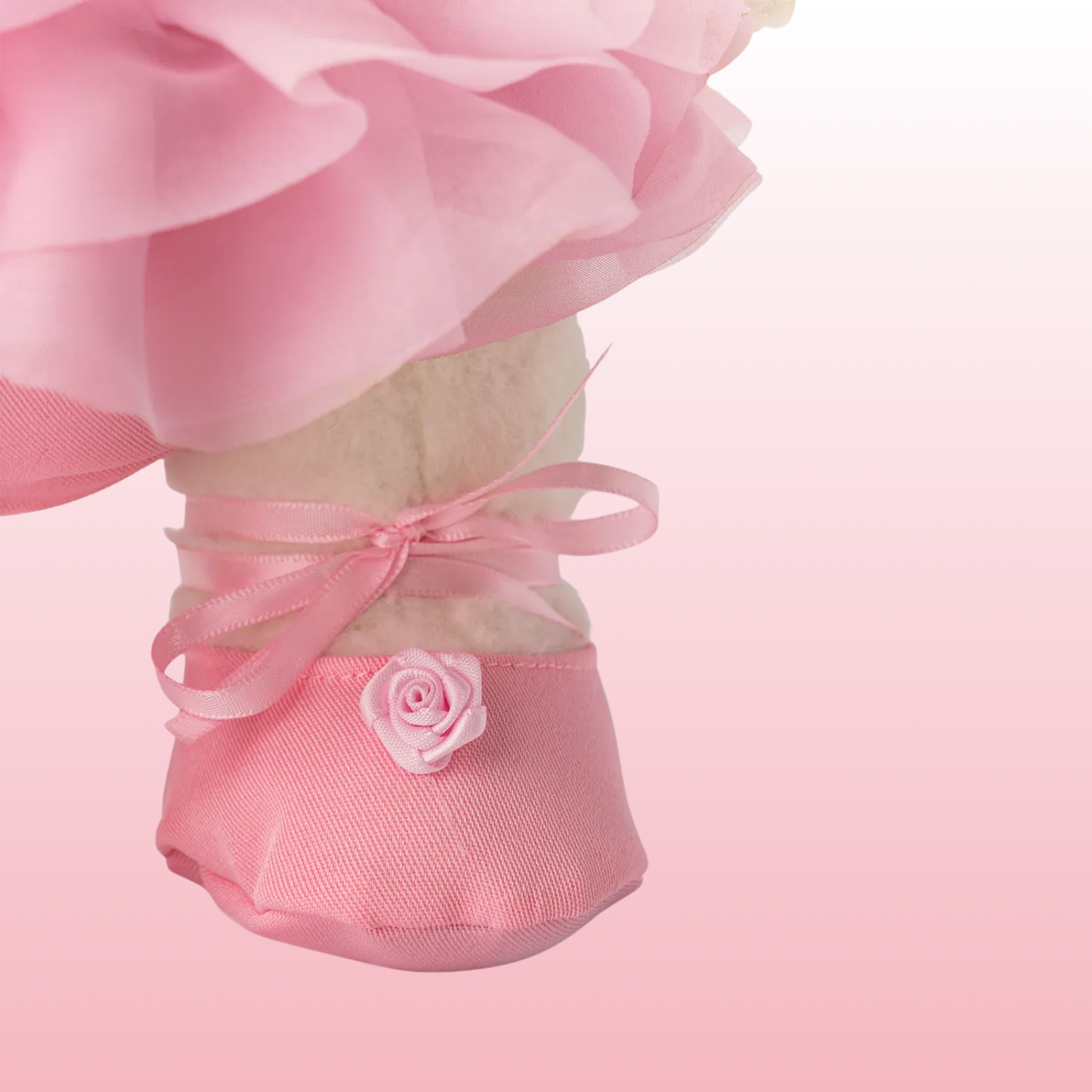 Puffy Bailarina Rosa | Adorable Osito Hecho a Mano