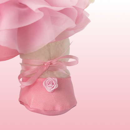 Puffy Bailarina Rosa | Adorable Osito Hecho a Mano