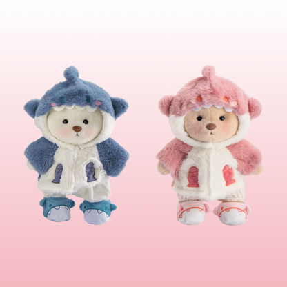 Pack Puffy Tibu | Rosa y Azul Combinados