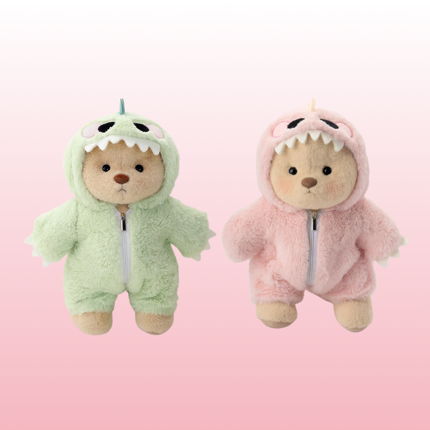 Pack Puffy Dino | Rosa y Verde Combinados