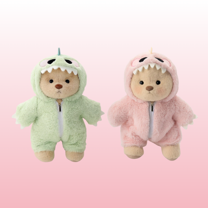 Pack Puffy Dino | Rosa y Verde Combinados