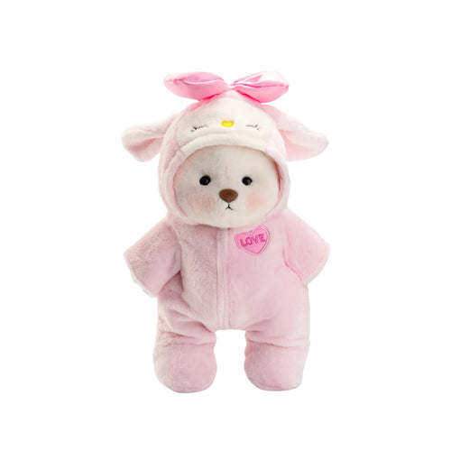 Puffy Bear Pink Love