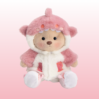 Puffy Tibu Rosa | Adorable Osito Hecho a Mano