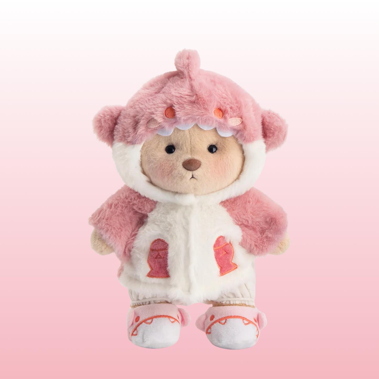 Puffy Tibu Rosa | Adorable Osito Hecho a Mano