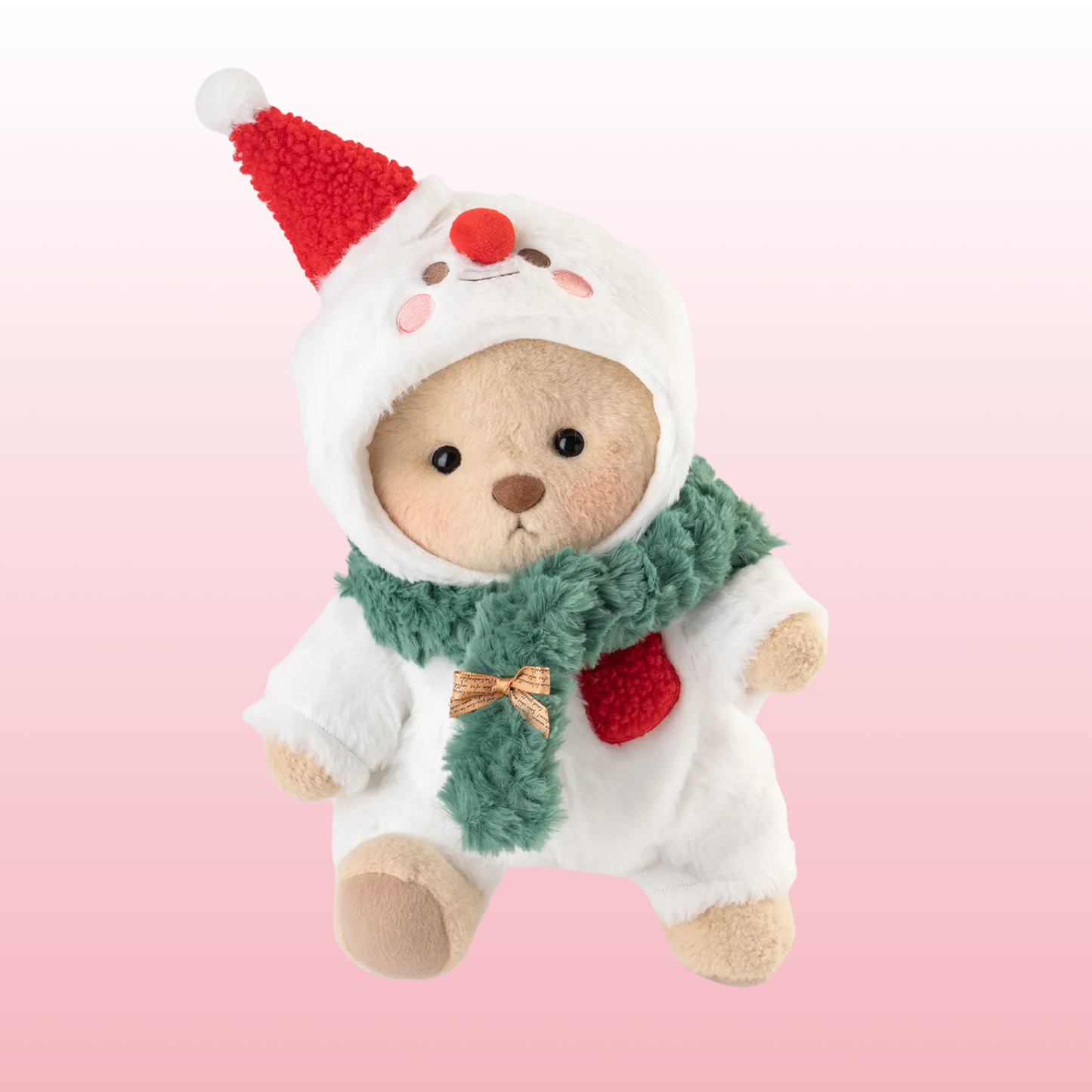 Puffy Muñeco de Nieve | Adorable Osito Navidad Hecho a Mano