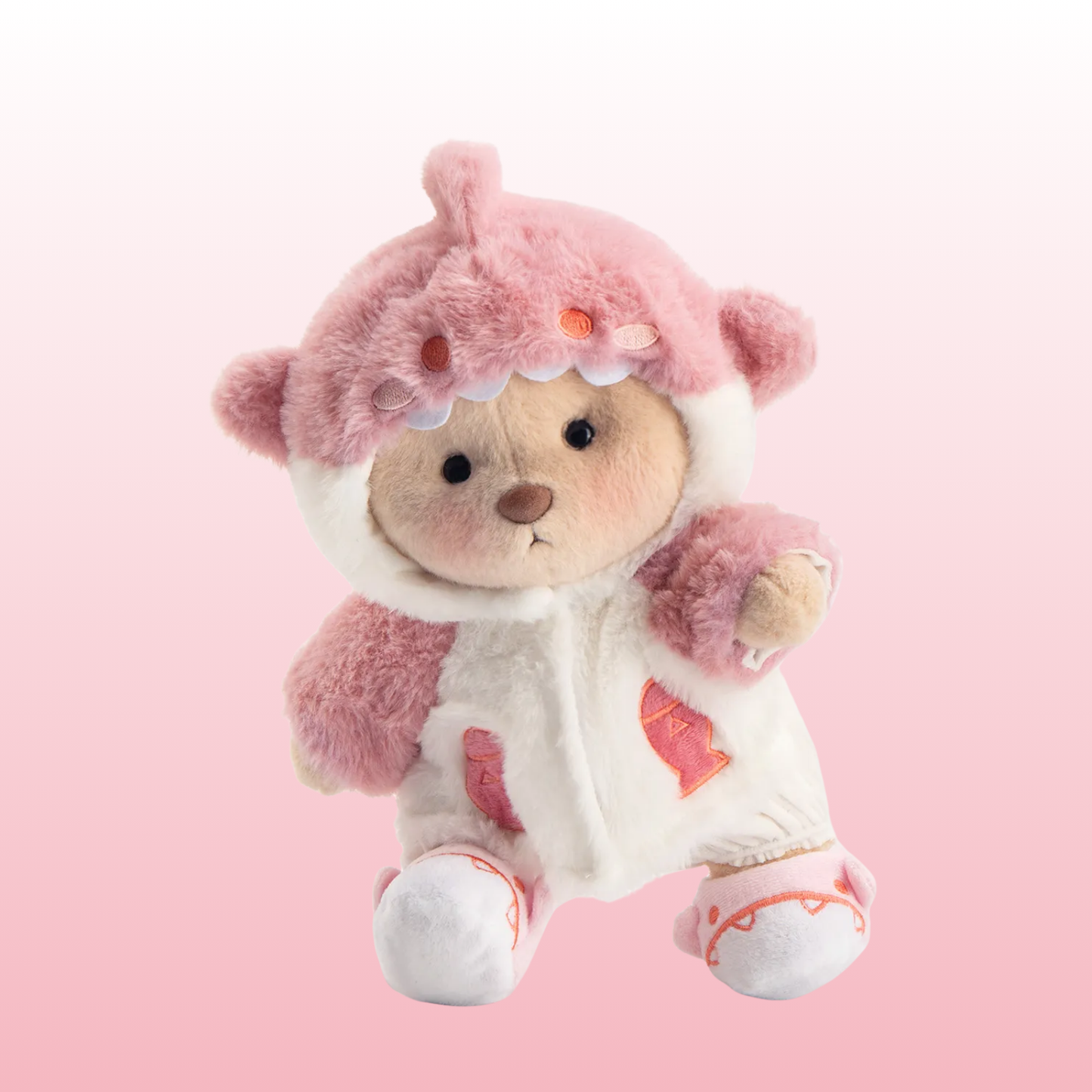 Puffy Tibu Rosa | Adorable Osito Hecho a Mano