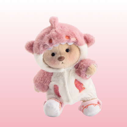 Puffy Tibu Rosa | Adorable Osito Hecho a Mano