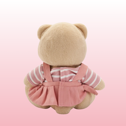 Puffy Bear Vestido Rosa | Adorable Osito Hecho a Mano